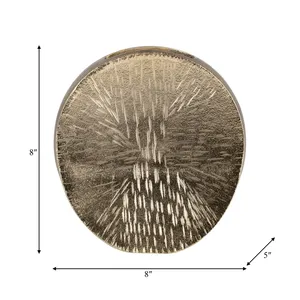 Premium Handmade Gold Metal Flower Vase Elegant Decorative Product for Architects Interior Designers <b>Builders</b> Hospitality - Product Image 2