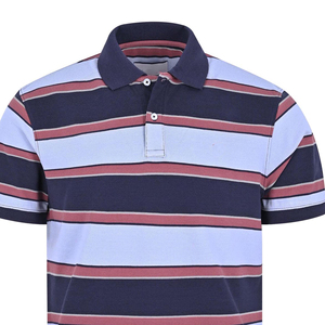 Camiseta de Manga Corta para Hombre, Diseño Casual Tejido, Azul Marino, Rojo, Blanco, 100% Algodón, Transpirable, Corte Regular - Product Image 2