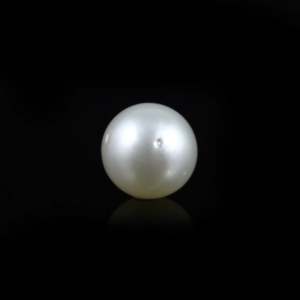 Handcrafted 10.95 Carat Loose Pearl Gemstone for Fine Jewelry-AA Grade Seawater Pearl Drop Shape Pink 8-9mm - Product Image 1