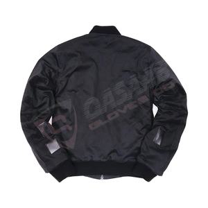 Wholesale Black Fashion PU-<b>Leather</b> Custom <b>Men</b> Bomber OEM Custom Design Embroidery Logo <b>Men</b> Bomber Varsity <b>Jacket</b> - Product Image 2