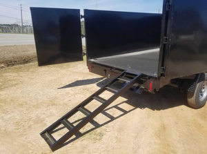 Nouveau 2026 7X14 Down 2 Earth Trailers Remorque benne basse profil 7×14 à côtés hauts de 48 pouces et rampes disponibles à prix bas - Product Image 2