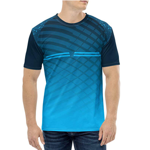 Camiseta de Manga Corta para Hombre, de Secado Rápido, con Estampado Tie-Dye, Corte Ajustado, Cuello Redondo, Estilo Casual - Product Image 1