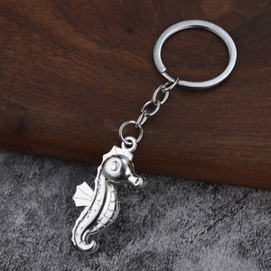 Porte-clés en alliage de zinc Seahorse, couleur argent, pendentif breloque en métal bronze doré <span class=keywords><strong>pour</strong></span> clés de <span class=keywords><strong>voiture</strong></span>, sacs, boutique de cadeaux, vente en gros - Product Image 4