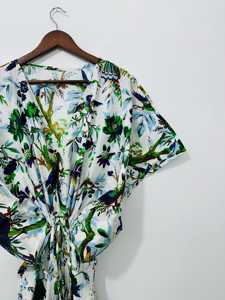 New Vintage Ladies Elegant Cotton Printed Short <b>Kaftan</b> Dress Women’s Cotton <b>Kaftan</b> <b>Maxi</b> Sundress Loose Dress Hippie Boho <b>Kaftan</b> - Product Image 2