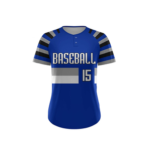 Ensemble de maillots de baseball par sublimation en gros, uniforme personnalisé avec logo, vêtements de sport 100 % polyester respirant et à séchage rapide - Product Image 1