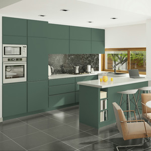 JY Project Customized Eco MDF Modular Kitchen <b>Cabinet</b> Freestanding Design Organizer <b>Storage</b> Luxury RTA Vietnam Supplier - Product Image 4