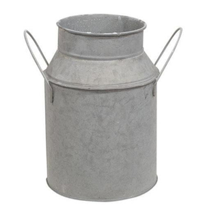 Jardinières en métal galvanisé de qualité supérieure, style bidon à lait avec poignée, pour stockage d'eau, pots d'intérieur/extérieur, décoration de jardin - Product Image 3