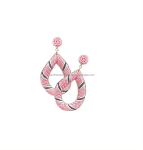 2024 nuevos pendientes de gota hechos a mano de alta calidad ecológicos de talla única cuentas de semillas religiosas ortodoxas de Color personalizado para mujer - Product Image 6