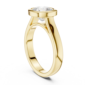 แหวนหมั้นเพชรทรงคุชชั่น 2 กะรัต ทองคำขาว 14K คลาสสิก ได้รับการรับรองจาก IGI เพชรเพาะเลี้ยงในห้องปฏิบัติการ ของขวัญวันครบรอบแต่งงาน - Product Image 4