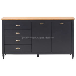 Meuble TV moderne en bois massif de luxe avec tiroirs de rangement, unité TV design pour salon, compatible avec les téléviseurs de 60 à 64 pouces - Product Image 6