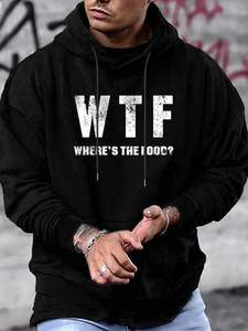 Sudadera con Capucha Unisex Personalizable con Letras Impresas, Lavada, Transpirable, a la Moda, Retro, Oversize, Casual, Estilo Hip Hop, ¡Venta Caliente! - Product Image 2