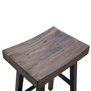 Tabouret de bar en bois brun-rouge moderne de haute qualité Bistro Elegance, export direct du fabricant vietnamien, emballage en cartons 5 couches, pour salle à manger - Product Image 3