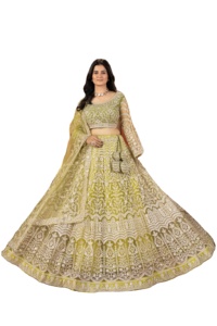 ชุดเลเฮนกา โจลี/ซัลวาร์ คามีซ งานปักลายแบบอินเดียดั้งเดิม สำหรับงานปาร์ตี้ แห้งเร็ว ทรงหลวม ใส่ได้ทุกโอกาส - Product Image 5