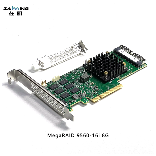 9560-16i 8GB Cache Tri-Mode RAID Controller PCIe 4.0 X8 12G SAS SATA NVMe 16-Port Internal Storage Adapter for Server
