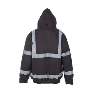 2026 New Hi Vis Reflective Safety Waterproof <b>Jacket</b> for Outdoor Construction Custom DTF printed Logo safety <b>jacket</b> for Men - Product Image 3