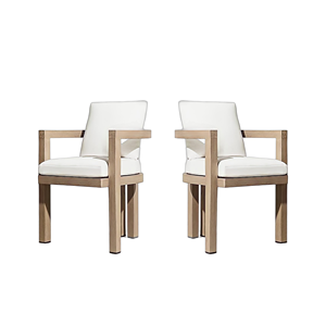 Silla Nórdica Moderna con Estructura de Madera, Asientos Tapizados en Tela Natural, Silla Individual para Comedor, Ecológica, Impermeable y Duradera - Product Image 3