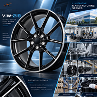 Jantes forgées monobloc VIW-218 à cinq branches usinées, 18-22 pouces, 5x112 5x114.3 pour BMW Audi Mercedes-Benz