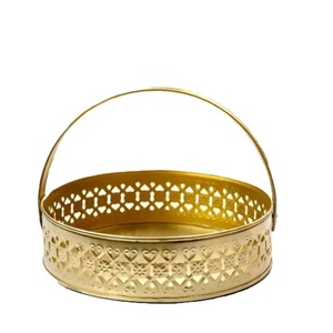 Cesta Metálica de Diseño para Solución de Almacenamiento en Sala de Estar, Cesta Metálica Hecha a Mano para Necesidades de Almacenamiento Decorativo - Product Image 4