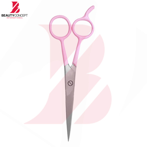 Ciseaux à cheveux de qualité supérieure en plastique rose, ciseaux de barbier en acier inoxydable, outil professionnel de salon - Product Image 3