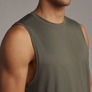 Camiseta sin mangas premium para hombre, estilo casual y moderno, para gimnasio y fitness, transpirable, informal elegante, para verano. - Product Image 3