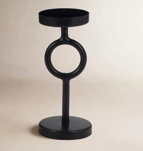 Candelabro Decorativo Contemporáneo de Metal de 8 Pulgadas, Centro de Mesa de Hierro Negro para Oficina, Bodas y Hogar al Mejor Precio - Product Image 3