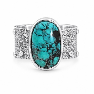 Anillo de Labradorita Natural de Plata de Ley 925, Anillo Largo y Grueso, Hecho a Mano, con Piedra de Nacimiento, Joyería de Diseño, Venta al por Mayor - Product Image 1