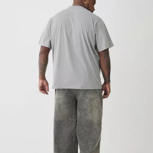 Camiseta de Lujo de 300 g/m², 100 % Algodón, Tallas Grandes para Hombre, Camisetas de Alta Calidad, Bordadas Personalizadas, Extra Grandes y Gruesas - Product Image 5