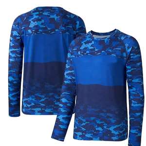 เสื้อตกปลาแบบสั่งทำพิเศษ ผ้าโพลีเอสเตอร์/สแปนเด็กซ์ ป้องกันแสงแดด UPF 50+ สำหรับตกปลา - Product Image 6