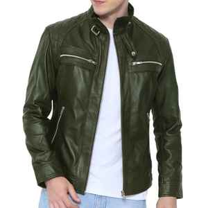 Veste en cuir PU personnalisée pour homme, doublure polaire, finition cirée, style vintage, vêtement d'extérieur d'hiver, logo frontal, fabricant OEM - Product Image 1