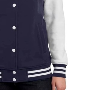Custom Women's Varsity <b>Jacket</b> Embroidered Letterman Baseball Coat Premium Wool <b>Leather</b> OEM ODM Sample Service - Product Image 5