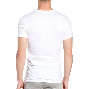 T-shirts à manches longues de haute qualité, 260 grammes, toucher doux, 100% coton, coupe classique, col en V, pour hommes - Product Image 3