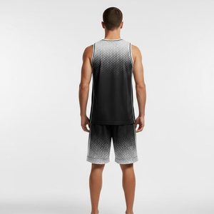 ชุดบาสเก็ตบอลแบบกำหนดเองน้ำหนักเบา เสื้อบาสเก็ตบอลรุ่นล่าสุด สวมใส่สบาย พิมพ์ลายแบบซับลิเมชั่น ชุดทีมบาสเก็ตบอล - Product Image 2