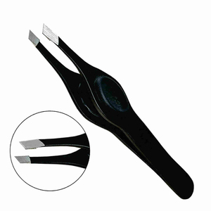 Kit Profesional para el Cuidado de Cejas - Juego de 5 Pinzas de Acero Inoxidable con Punta Inclinada para Volumen de Pestañas a un Precio Razonable - Product Image 1