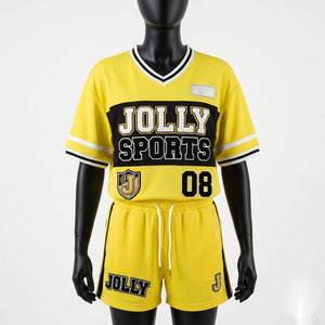 Women Athletic Football Kit 160GSM Soft <b>Mesh</b> Polyester Cream Tone Black Stripe Detail Digital Print Custom Logo <b>Set</b> Women's <b>Sets</b> - Product Image 4