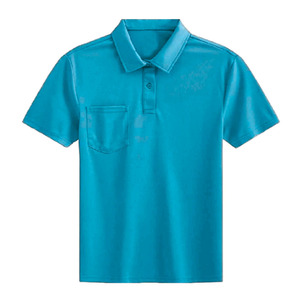 Polo para Hombre de Manga Corta, Tejido Antiarrugas, Transpirable, Corte Regular, Diseño con Bolsillo, Poliéster/Algodón, Logotipo Personalizado - Product Image 1