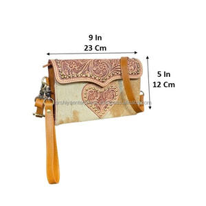 Nouvelle collection 2026 : Sac bandoulière en cuir de vachette fait main avec dragonne, mini-sac pochette grande capacité pour femme - Product Image 2