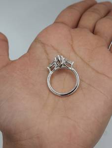 2 CT Lab Grown VVS2 <b>Diamond</b> <b>Ring</b> in 18K Gold Plated | Luxury Engagement Wedding <b>Ring</b> | Elegant Bridal Jewelry - Product Image 4