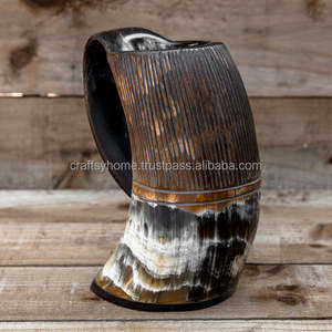 Tasse Tankard de 500 ml, Design créatif à la main, pour Bar, verre à bière, matériel de fête, corne de bœuf et oz - Product Image 2