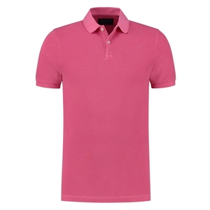 Polo en tricot à manches courtes pour homme, grande taille, couleur unie, respirant, en coton, décontracté, vêtements d'été pour homme, logo personnalisé - Product Image 2