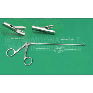 Pinza de biopsia postnasal recta Hildyard ENT con copa, longitud de trabajo 15 cm, diámetro de la vaina y tamaño de la copa 3 mm, juego de instrumentos - Product Image 1