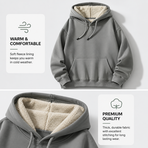 Sweat à capuche en coton 100% de haute qualité, imprimé numériquement, avec poche, séchage rapide, coupe classique pour homme, vêtements décontractés d'hiver - Product Image 4