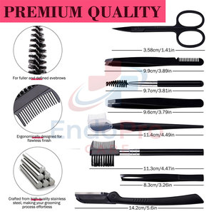 Kit professionnel d'outils de toilettage pour sourcils pour femmes – Pince à sourcils pour une finition lisse - Product Image 3