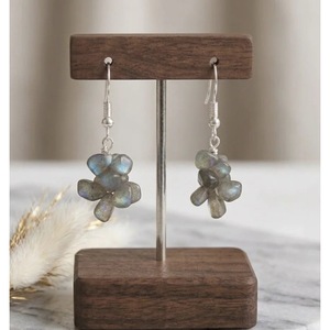 Boucles d'oreilles pendantes en labradorite entrelacée, faites à la main, vente en gros, bijoux en pierres précieuses de Jaipur, Inde - Product Image 2