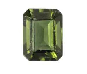 ราคาสมเหตุสมผล Moldavite ธรรมชาติมรกตเหลี่ยมเพชรพลอยตัดเครื่องประดับหลวมแท้ทําอัญมณีและหินในราคาขายส่ง OEM จํานวนมาก - Product Image 1