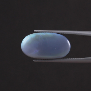 IGI Certified Good Quality White Natural Opal Loose Gemstone 9.16 Carat Oval 21x11mm Hand Cut <b>Polished</b> Light <b>Waxing</b>/Oiling - Product Image 3