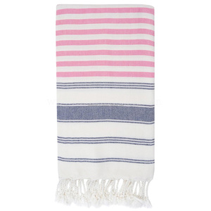 Luxury Spa Hammam <b>Towels</b> Turkish Fouta Peshtemal With Handwoven <b>Striped</b> Patterns And Fringed Hem - Product Image 5