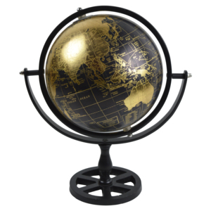 Globe décoratif personnalisé au design élégant avec support en métal, globes rotatifs élégants pour la décoration et les cadeaux, fournisseurs Inde - Product Image 4