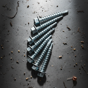 Vis autoperceuses à tête hexagonale, classes 4.8 et 6.8, filetage grossier, acier au carbone zingué, normes DIN/ANSI, marque PDC - Product Image 1