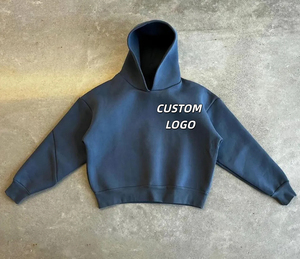 Conjunto Deportivo Personalizado Unisex Azul con Capucha, 100% Algodón, Sudadera y Pantalones Holgados, Corte Regular Informal, Estampado y Transpirable - Product Image 2