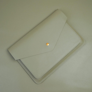 High Quality Genuine Leather Laptop Sleeve Bag Green Soft and Portable with <b>Charger</b> Pouch Space for Mouse Anti-Theft Feature - Product Image 2